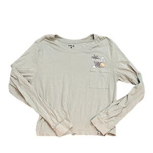 Hurley Long Sleeve Cropped T-Shirt